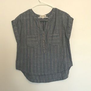 Striped linen top